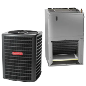 1.5 Ton Goodman 14.3 SEER2 R32 Heat Pump Wall Mount System GLZS4BA1810, AWST18SU13 Apartment/Condo Type