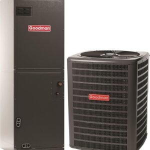 1.5 Ton Goodman 15.2 SEER2 R32 Heat Pump System GLZS4BA1810, AMST24BU1300